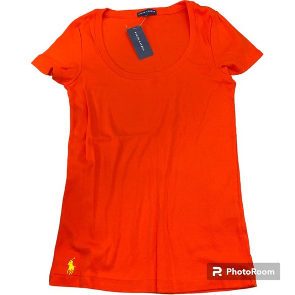 Women's Ralph Lauren Polo Tee, New With Tags, Large - Picture 1 of 4